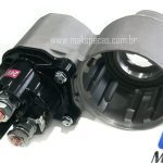 AUT7100 - Mancal com relé de partida (automática) para motor de arranque modelo Denso 428000-7100 24V, 4.8Kw, 10 Dentes.