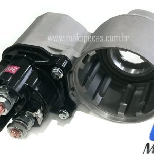 AUT7100 - Mancal com relé de partida (automática) para motor de arranque modelo Denso 428000-7100 24V, 4.8Kw, 10 Dentes.
