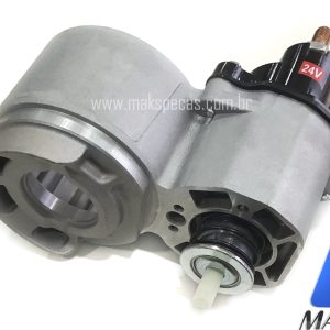 AUT7100 - Mancal com relé de partida (automática) para motor de arranque modelo Denso 428000-7100 24V, 4.8Kw, 10 Dentes.