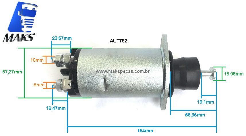 ADR2818 - Automatico/ Relé de partida para motor de arranque mod Delco Remy 10518782 29MT 24V ZM-2818 MBB 2423 2428 1622 1722 1721 1318 1418 Atego Axor OM926 OM924 OM906 OF1417 MBB Eletronicos