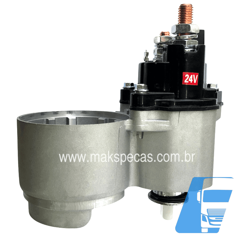 AUT9121 - Automático (Relé de partida) com mancal para motor de arranque modelo Denso 428000-9121 24V 7,0kW aplicação Caterpillar