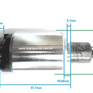 AJF636 - Automático/ Rele de partida (automatico/ solenóide) para motor de partida Bosch JF  24V  (similar ZM636)
