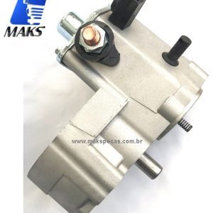 SC1340 - Mancal intermediário com solenóide montado  para motor de Partida tipo Denso 24V, 7,5Kw, 10dentes. Aplicação em Motores Cummins 4280001340.