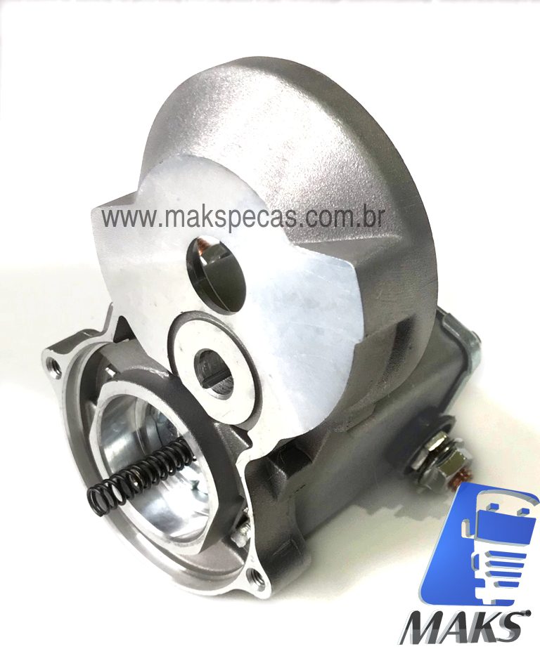 SC664 - Carcaça com relé de partida ( automático / solenóide ) para motor de arranque modelo Denso 228000-0664 12V 1,4 KW 9 dentes CW aplicação KUBOTA , BOBCAT, BOMAG , CASE