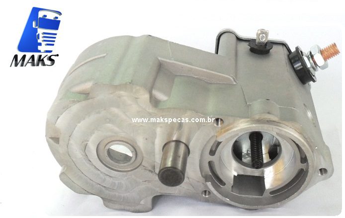 SC7550 - Mancal intermediário com solenoide montado para motor de Partida tipo Denso 24V, 5,5Kw, 10dentes. Aplicação Iveco Cursor