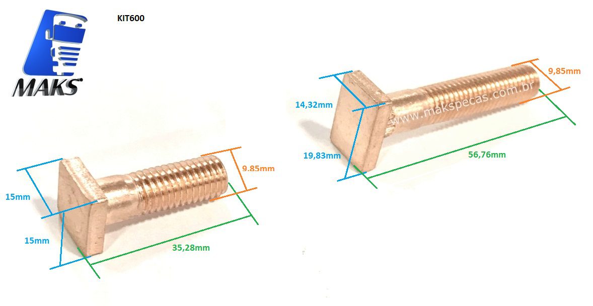 KIT600 - Kit reparo completo contatos do relé de partida ( automático ) para motor de arranque modelo Denso 4380000600, 24V Ford 5801543247