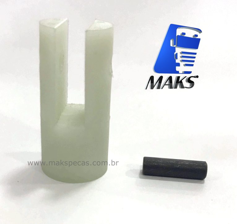 NY80472 -  Kit nylon com pino para garfo de acionamento para motor de arranque modelo Mitsubishi Linha M9 7.5Kw diversas aplicações