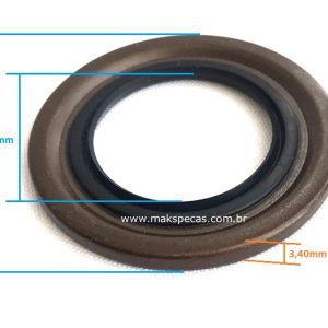 RM472 - Retentor ( gaxeta ) do eixo impulsor do motor de arranque modelo Mitsubishi M9 7.5kW. Varias aplicações.