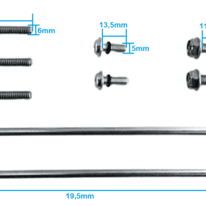 JP472  - Kit Reparo de parafusos de fechamento para motor de partida Mitsubishi M009T80472