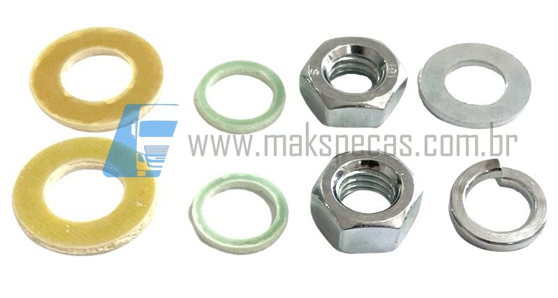 RB006 - Kit reparo para motor de arranque modelo Bosch JE 24V, Aplicação DAF, Scania, outros