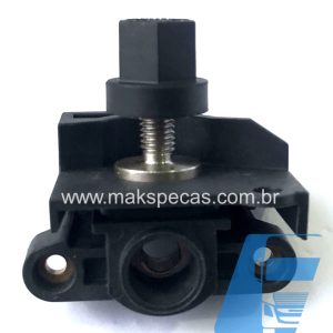 BN8165 - Borne negativo para alternador modelo Prestolite 53160023, 24V, 150A, aplicação Scania