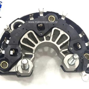 RET102 - Conjunto retificador  modelo Bosch  F00M133396 aplic altern mod Bosch  0124655102 24V 150A, Volvo FH/ outros