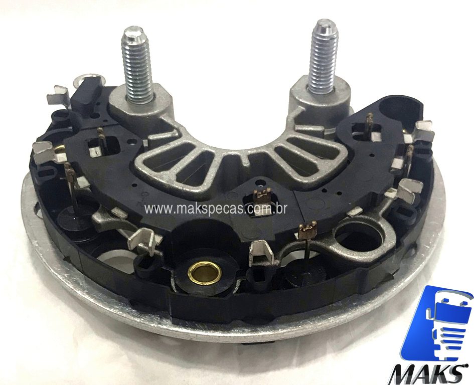 RET102 - Conjunto retificador  modelo Bosch  F00M133396 aplic altern mod Bosch  0124655102 24V 150A, Volvo FH/ outros