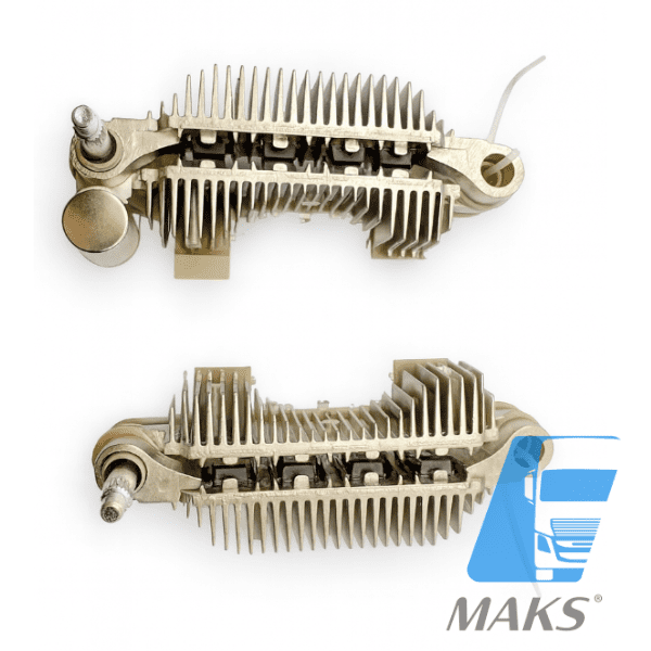 RET6499 - Conjunto retificador mod A860X98570, para alternador eletrônico tipo Mitsubishi A009TU6499 24V 150A. Aplicação Onibus Scania, 1794114.