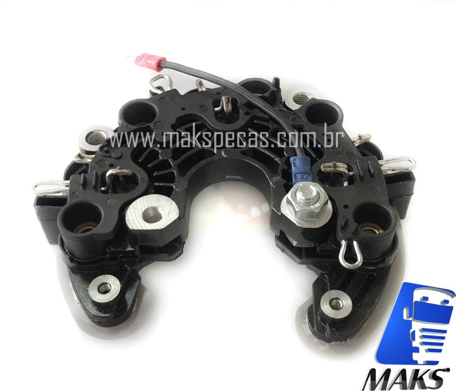 RET8165 - Conjunto retificador para alternador modelo Prestolite 53160023, 24V, 150A,  aplicação Scania