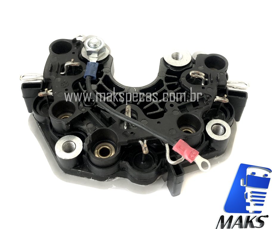 RET8165 - Conjunto retificador para alternador modelo Prestolite 53160023, 24V, 150A,  aplicação Scania