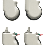 CWB135_CWB135S - Jogo de rodízio hospitalar Evidence 5 Polegadas 2 unidades com freio e 2 sem freio