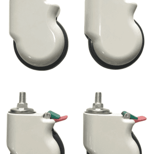CWB135_CWB135S - Jogo de rodízio hospitalar Evidence 5 Polegadas 2 unidades com freio e 2 sem freio
