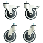 CWB503CS- Jogo Rodizio hospitalar 5 Polegadas 2 com Freio e 2 sem freio - preço de custo