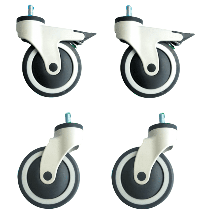 CWB503CS- Jogo Rodizio hospitalar 5 Polegadas 2 com Freio e 2 sem freio - preço de custo