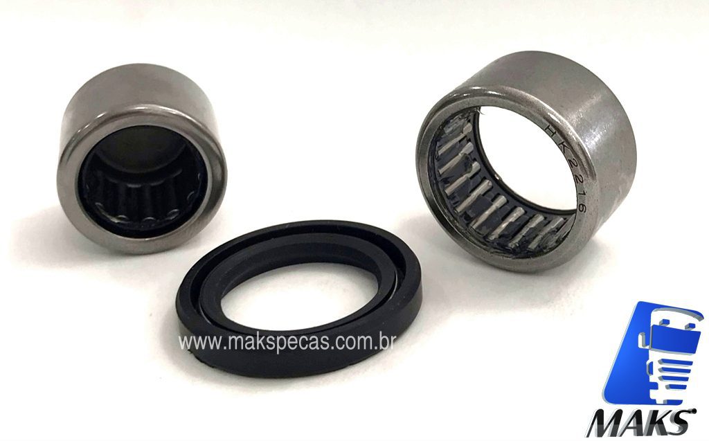 RR006 - Kit rolamento para motor de arranque modelo Bosch JE 24V, Aplicação DAF, Scania, outros