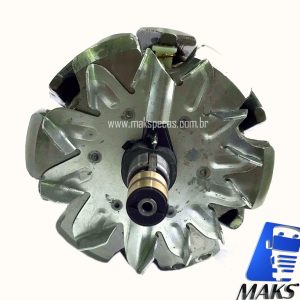 ROT200JD - Rotor Alternador eletronico tipo Bosch 0124625030 12V 200A. Aplicação Tratores John Deere, AH229090.
