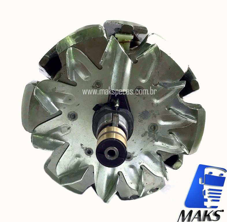 ROT200JD - Rotor Alternador eletronico tipo Bosch 0124625030 12V 200A. Aplicação Tratores John Deere, AH229090.
