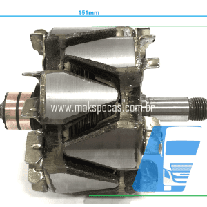 ROT5691 - Rotor para alternador eletrônico Mitsubishi Scania 440R 28V 100A A004TR5691 Scania 1884268, 573015, SC0573015 A004TR5691ZT, outros.
