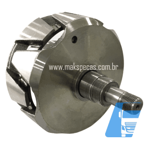 ROT6499 - Rotor para alternador modelo Mitsubishi A009TU6499 24V 150A. Scania
