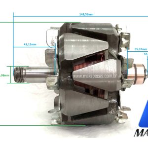 ROT8891 - Rotor para alternador eletrônico tipo Mitsubishi A003TA8891 A3TA8891 24V 80A,  Volvo 20804899