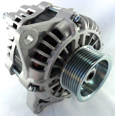ALT5191 - Alternador Mitsubishi A004TR5191 24V 100A. Aplicação Scania A004TR5191ZP/ A4TR5191/ A4TR5191ZP / 1516176. Polia 8 canais, diâmetro de 72mm.